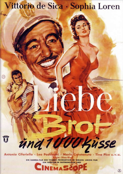 Plakat zum Film: Liebe, Brot und tausend Küsse