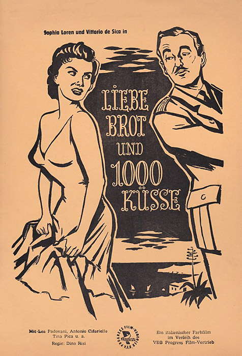 Plakat zum Film: Liebe, Brot und tausend Küsse