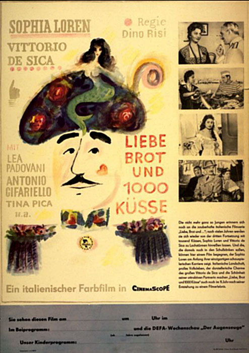 Plakat zum Film: Liebe, Brot und tausend Küsse