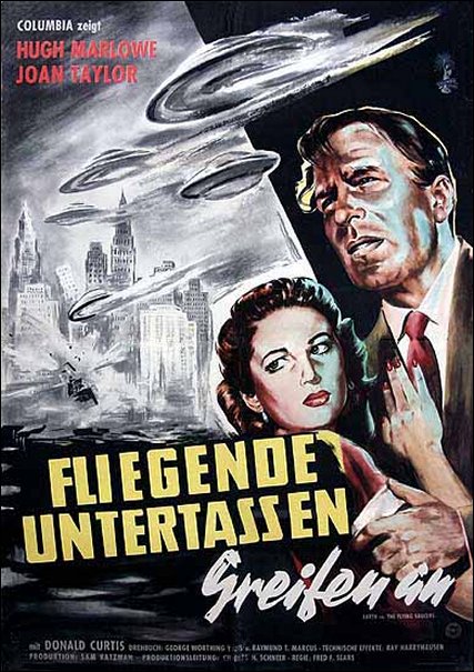 Plakat zum Film: Fliegende Untertassen greifen an