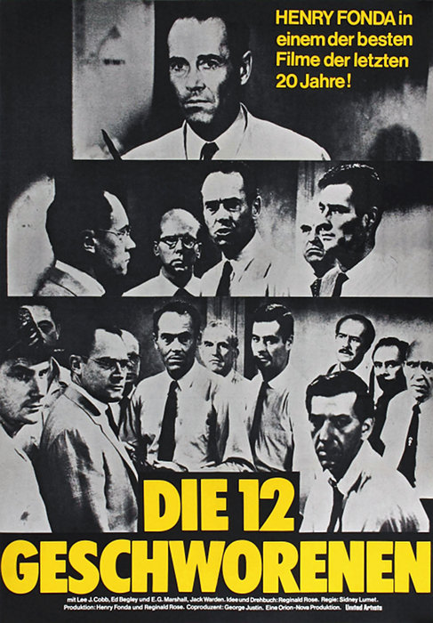 Plakat zum Film: zwölf Geschworenen, Die