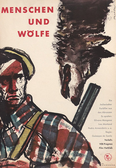 Plakat zum Film: Menschen und Wölfe