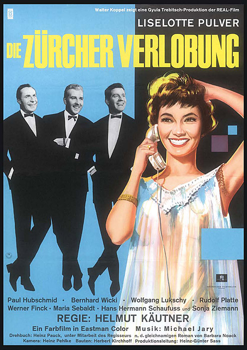 Filmplakat: Zürcher Verlobung, Die (1957) - Plakat 1 von 2