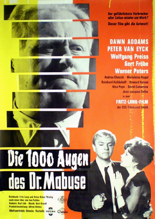 Plakat zum Film: 1000 Augen des Dr. Mabuse, Die