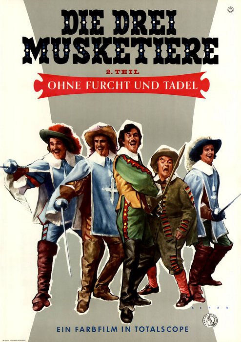Plakat zum Film: drei Musketiere, Die - 2. Teil: Ohne Furcht und Tadel