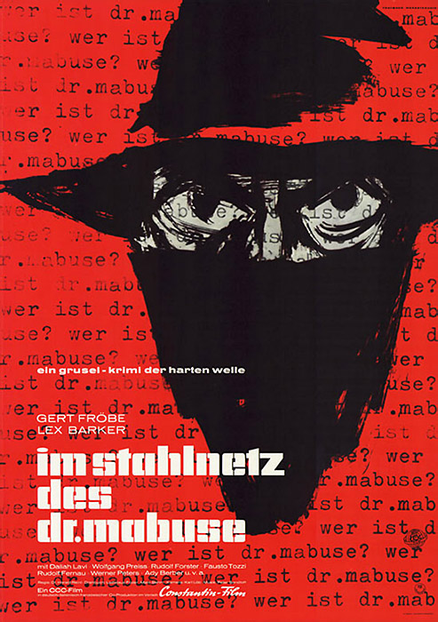 Plakat zum Film: Im Stahlnetz des Dr. Mabuse