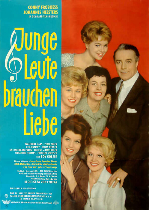 Plakat zum Film: Junge Leute brauchen Liebe