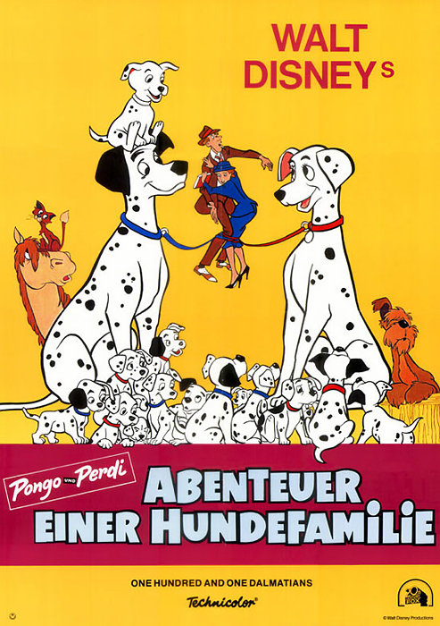 Plakat zum Film: Pongo und Perdi - Abenteuer einer Hundefamilie, Die