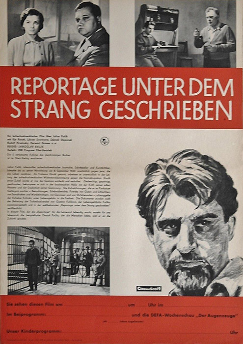 Plakat zum Film: Reportage unter dem Strang geschrieben