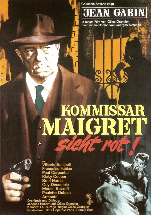 Plakat zum Film: Kommissar Maigret sieht rot!
