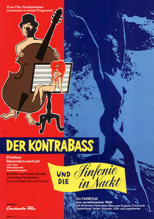 Plakat zum Film: Kontrabass, Der + Sinfonie in nackt