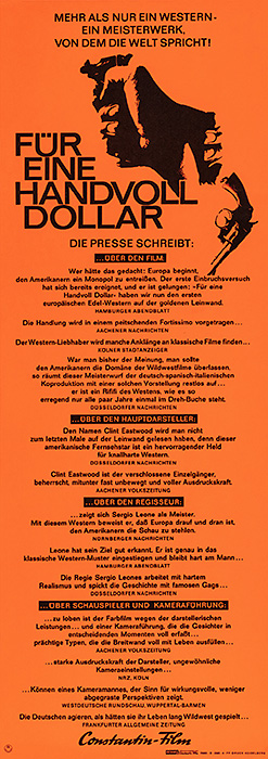 Plakat zum Film: Für eine Handvoll Dollar