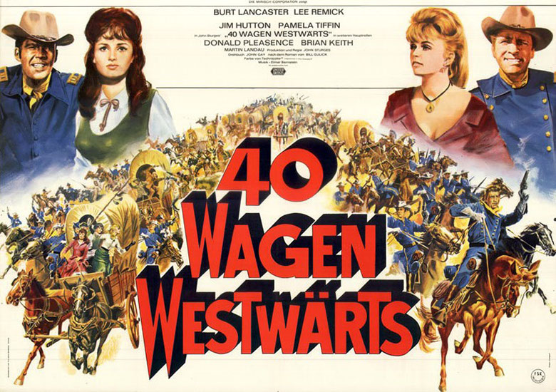 Plakat zum Film: Vierzig Wagen westwärts