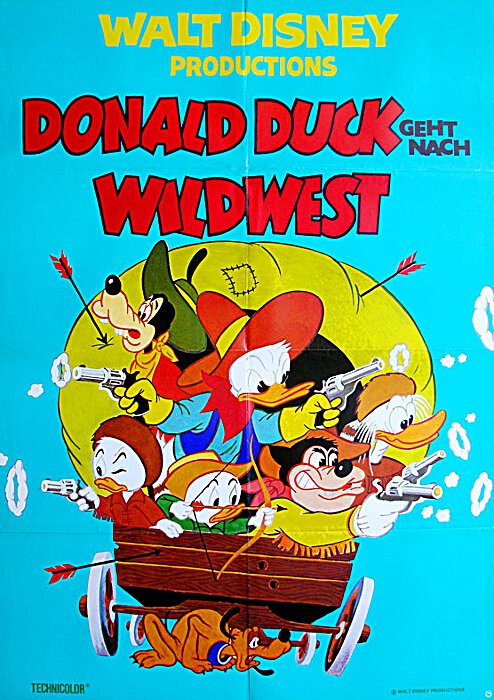 Plakat zum Film: Donald Duck geht nach Wildwest