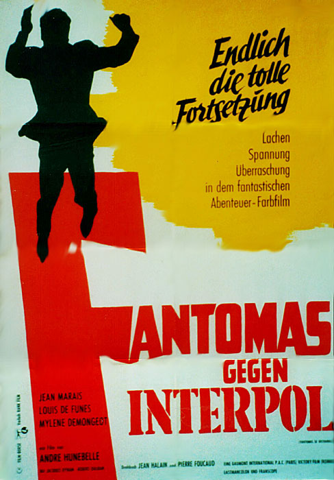 Plakat zum Film: Fantomas gegen Interpol