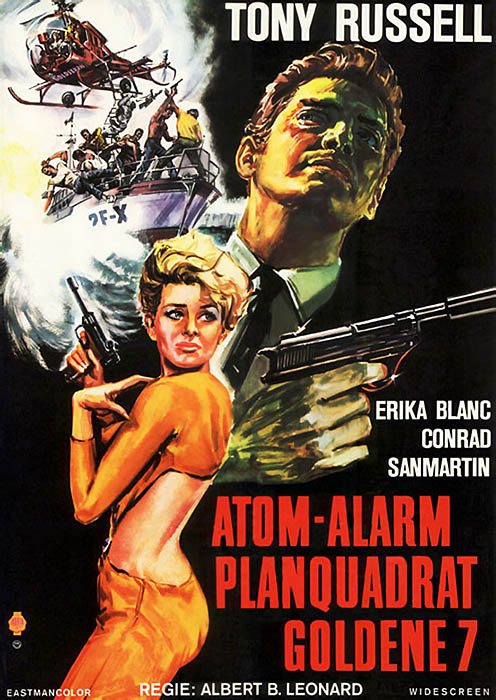 Plakat zum Film: Atom-Alarm Planquadrat goldene 7