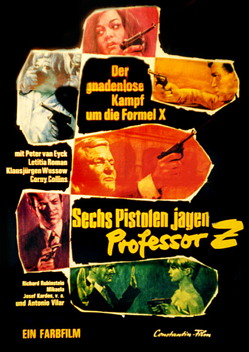 Plakat zum Film: Sechs Pistolen jagen Professor Z