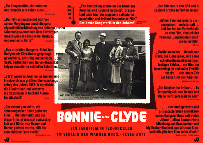 Plakat zum Film: Bonnie und Clyde