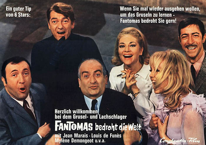 Plakat zum Film: Fantomas bedroht die Welt