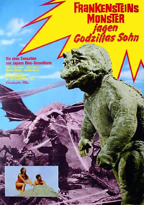 Plakat zum Film: Frankensteins Monster jagen Godzillas Sohn
