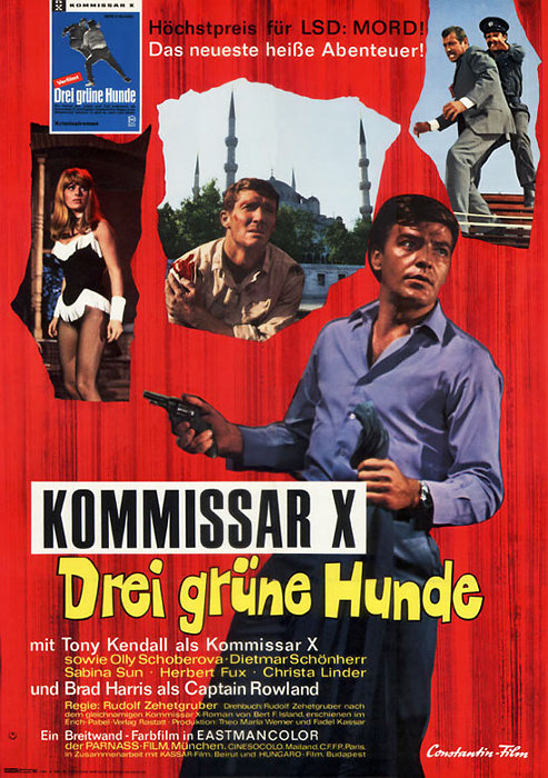 Plakat zum Film: Kommissar X - Drei grüne Hunde