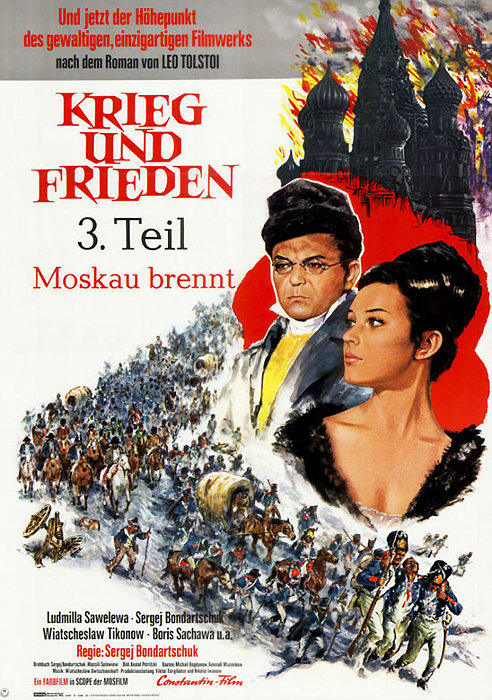 Plakat zum Film: Krieg und Frieden - Teil 3: Moskau brennt