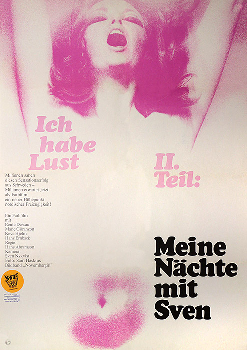 Plakat zum Film: Ich habe Lust 2. Teil - Meine Nächte mit Sven