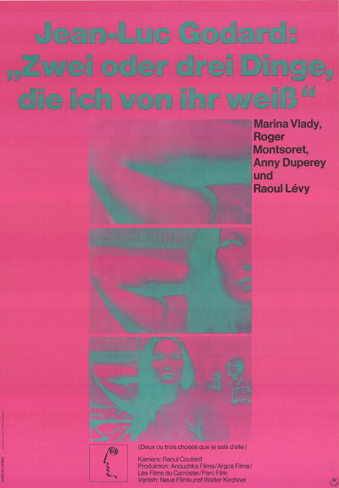 Plakat zum Film: 2 oder 3 Dinge, die ich von ihr weiß