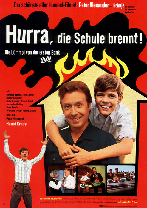 Plakat zum Film: Hurra, die Schule brennt - Die Lümmel von der ersten Bank IV. Teil