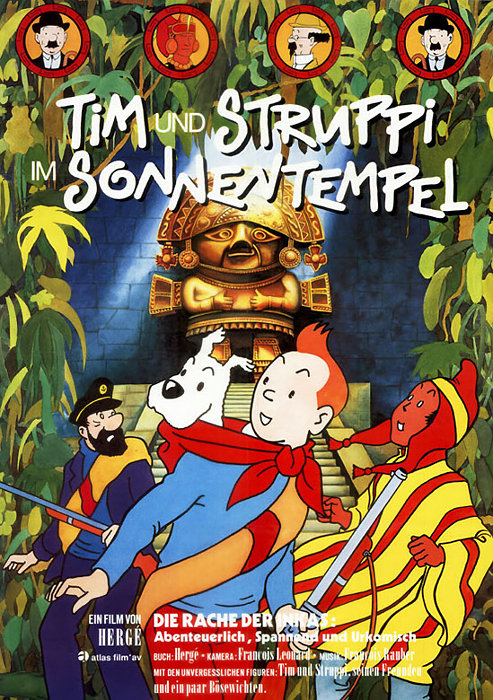 Plakat zum Film: Tim und Struppi im Sonnentempel