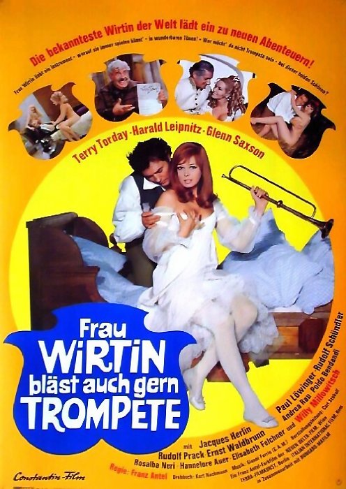 Plakat zum Film: Frau Wirtin bläst auch gern Trompete