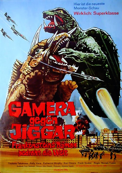 Plakat zum Film: Gamera gegen Jiggar, Frankensteins Dämon bedroht die Welt