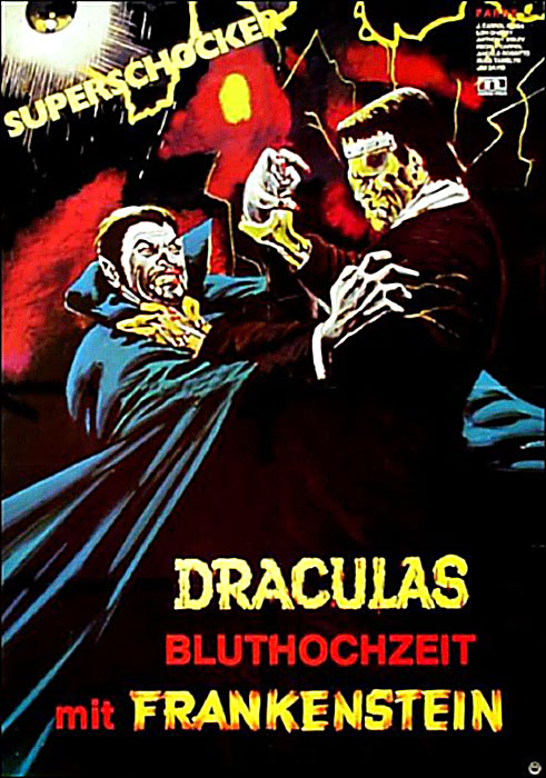 Plakat zum Film: Draculas Bluthochzeit mit Frankenstein
