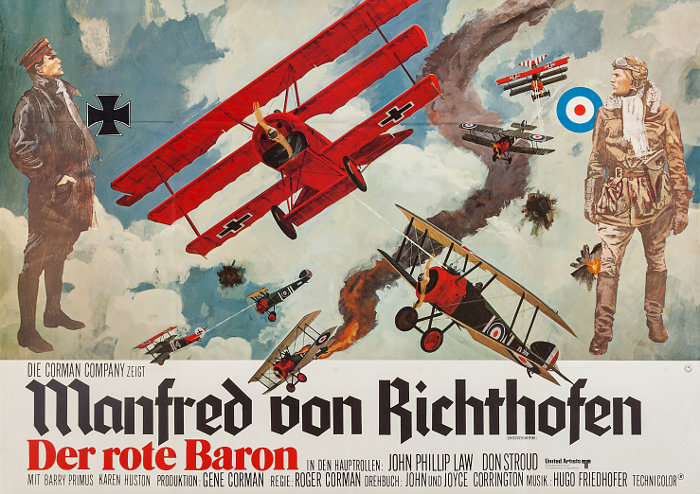 Filmplakat: Manfred von Richthofen - Der Rote Baron (1971) - Plakat 2 von 3  - Filmposter-Archiv
