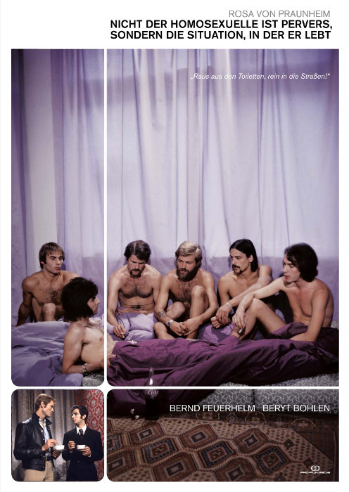 Plakat zum Film: Nicht der Homosexuelle ist pervers, sondern die Situation, in der er lebt
