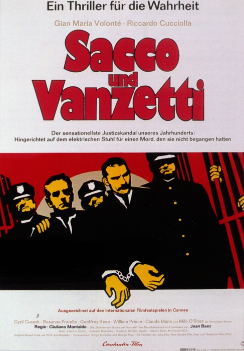 Plakat zum Film: Sacco und Vanzetti