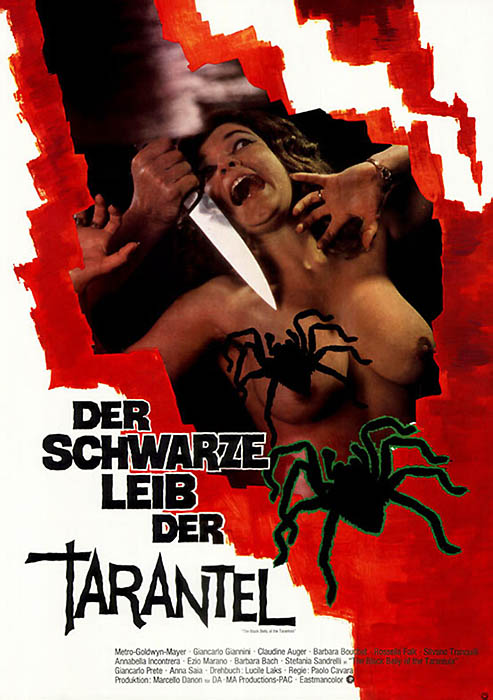 Plakat zum Film: schwarze Leib der Tarantel, Der
