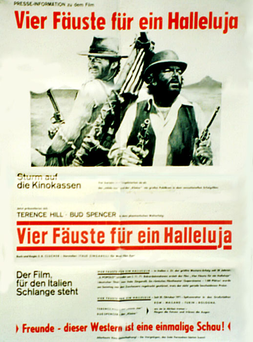 Plakat zum Film: Vier Fäuste für ein Halleluja