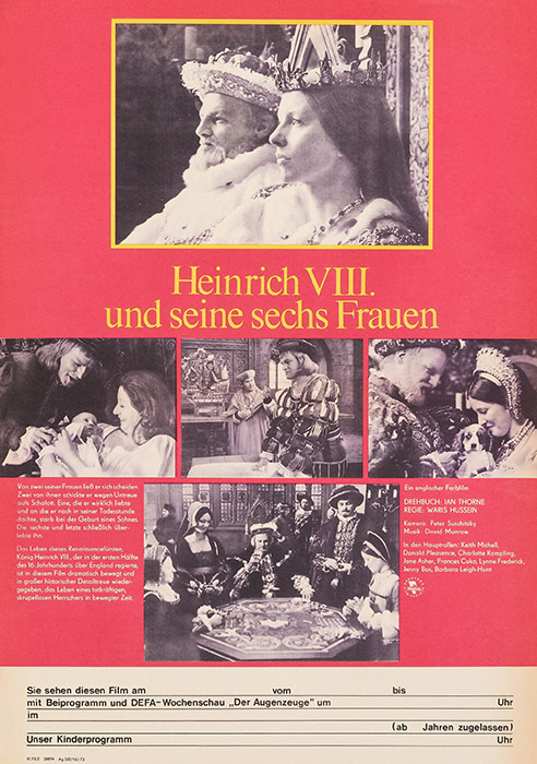 Plakat zum Film: Heinrich VIII und seine sechs Frauen