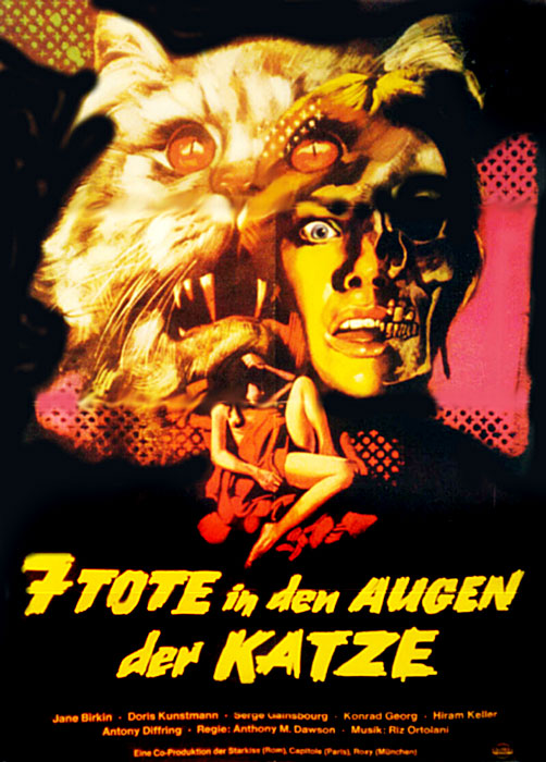 Plakat zum Film: Sieben Tote in den Augen der Katze