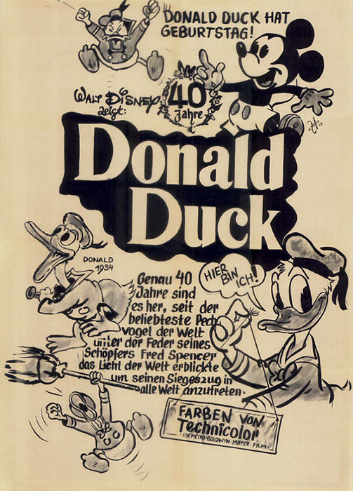 Plakat zum Film: 40 Jahre Donald Duck