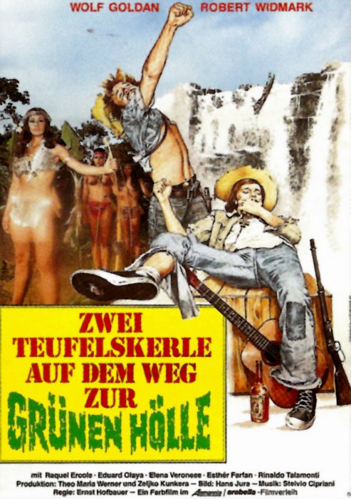 Plakat zum Film: Zwei Teufelskerle auf dem Weg zur grünen Hölle