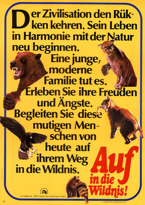 Plakat zum Film: Auf in die Wildnis