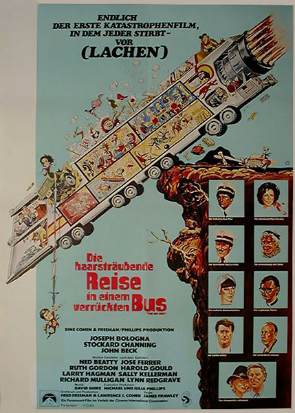 Plakat zum Film: haarsträubende Reise in einem verrückten Bus