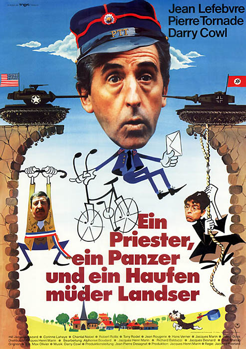 Plakat zum Film: Priester, ein Panzer und ein Haufen müder Landser, Ein