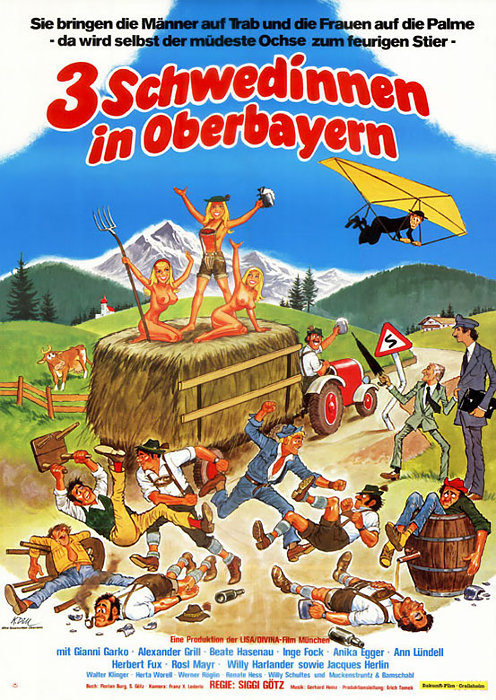 Plakat zum Film: Drei Schwedinnen in Oberbayern