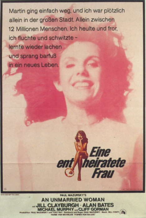 Plakat zum Film: entheiratete Frau, Eine