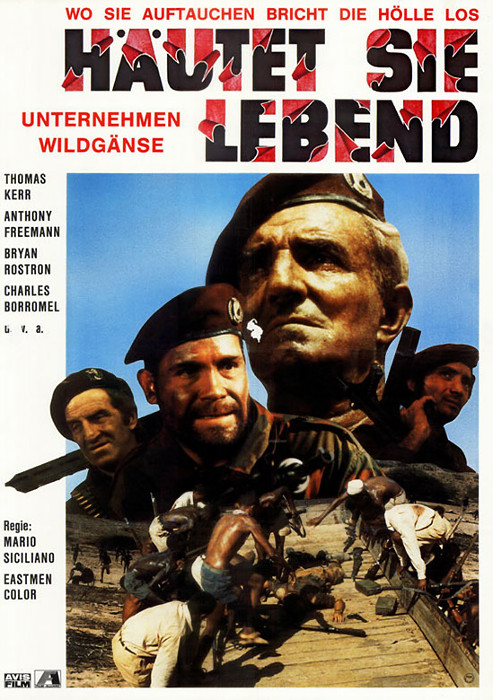 Plakat zum Film: Häutet sie lebend - Unternehmen Wildgänse