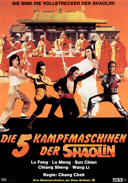 Plakat zum Film: fünf Kampfmaschinen der Shaolin, Die