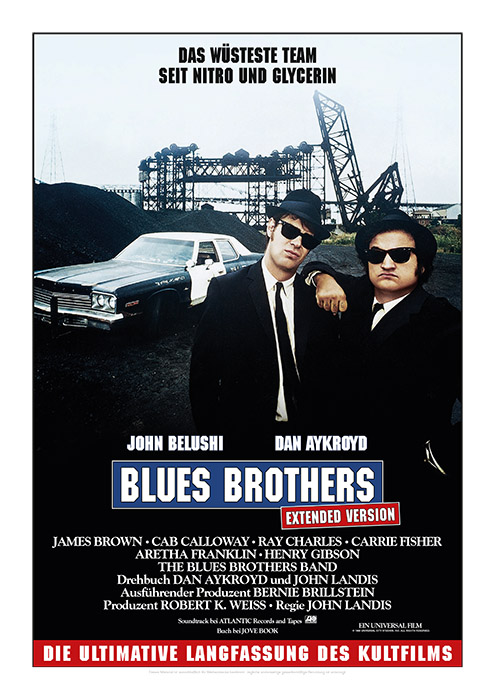 Blechschild The Blues Brothers Film Werbung Vintage